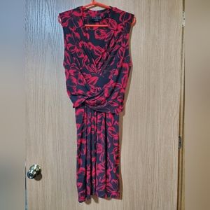 Norma Kamali Sleeveless V-neck Crisscross Front Ties Dress sixe 2X